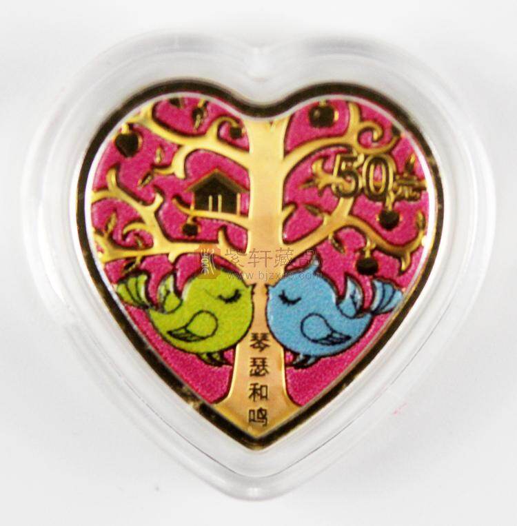 2021吉祥文化金银纪念币—琴瑟和鸣（图）
