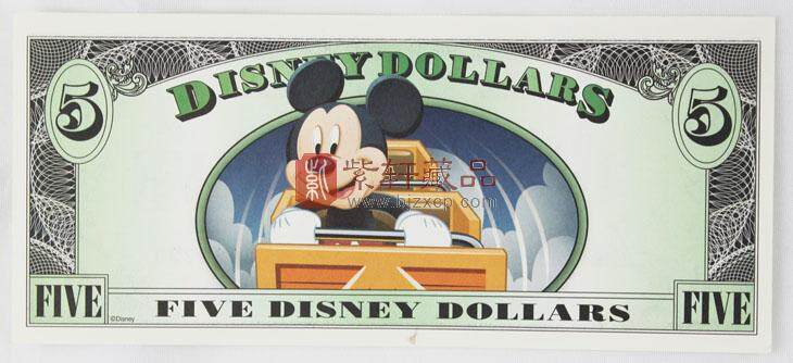 2014年 迪士尼美元纪念钞 1元 5元 10元合订册 适合送给孩子们作为礼物