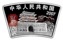 2007中国丁亥（猪）年1盎司扇形银币