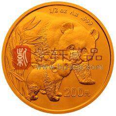 2004版熊猫贵金属纪念币1/2盎司圆形普制金币